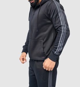 Ensemble survêtement en molleton pour homme, 2 pièces, imprimé personnalisé, léger, 100% coton, pantalon de jogging ample, sweat-shirt à capuche - Product Image 4