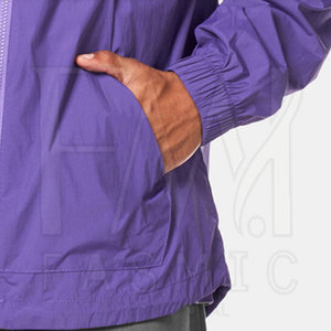 Casual Fashion Men's Single Button <b>Waterproof</b> <b>Breathable</b> <b>Lightweight</b> Windbreaker <b>Jacket</b> with Custom Design and Front Logo - Product Image 4