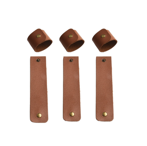 leather Wedding <b>Table</b> Napkin Ring Home Decor Leather Napkin Holder Napkin Band Rings <b>Table</b> Decorative brown color - Product Image 1