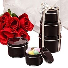 Black Deep <b>Tin</b> Cans Screw Cap Custom Logo Matte Finish for Tea Candy <b>Chocolate</b> Packing for Food Customizable Tinplate Canister - Product Image 1