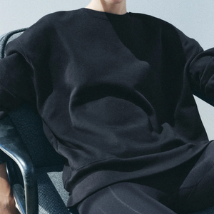 เสื้อกันหนาวไซส์ใหญ่พิเศษสำหรับทุกเพศเสื้อกันหนาวขนแกะ/ลำลองสำหรับสตรีทแวร์คอกลมเปิดไหล่ตกสำหรับผู้หญิง2025 - Product Image 6