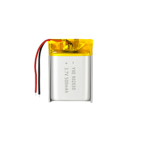 Batterie LiPo rechargeable MinYu Factory Direct 902030 3.7V 500mAh avec PCB pour enceinte Bluetooth, lunettes VR, lecteur MP3