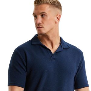 Polo à manches courtes personnalisé pour hommes OEM 100% coton confortable respirant tissu tricoté imprimé grande taille polos pour hommes - Product Image 2