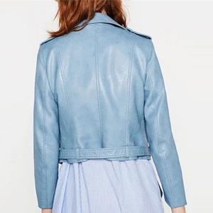 Chaqueta Acolchada de Piel de Oveja Original para Mujer - Alta Calidad, Impermeable y Resistente al Viento |   Cuero Negro de Aspecto Atrevido - Product Image 6