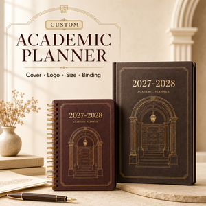 Agenda Académica Personalizada LABON 2027 2028, Organizador de Estudios Estilo Dark Academia, Cuaderno Espiral con Pestañas, Libro de Tareas Semanales y Mensuales - Product Image 1