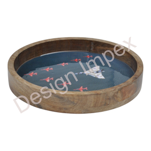 Plateau de service alimentaire émaillé, compatible avec les aliments, décoratif, artisanal, plateau à fruits, prix de gros - Product Image 4