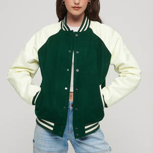 Veste universitaire pour femmes avec broderie personnalisée, style lettreman universitaire, streetwear - Product Image 3