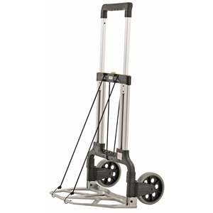 KM0208 Two-Wheel <b>Foldable</b> Luggage <b>Cart</b> Gray for Shopping - Product Image 1
