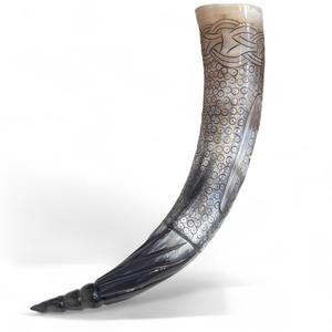 Haute qualité Viking boeuf corne à boire fabriqué à la main naturel corne de buffle support verres sculpté monde artisanat Impex sel lampe - Product Image 3