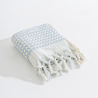 Turc Pom Pom main cuisine petite serviette Peshkir Pestemal multicolore maison décoratif essuie-mains à pois thé
