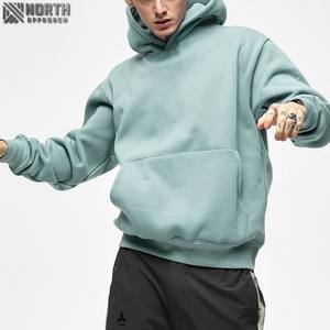 Moda de invierno Grueso French Terry Fleece Hoodie Alta calidad Unisex Oversized Heavyweight 100% Cotton Pocket Quick Dry - Product Image 1