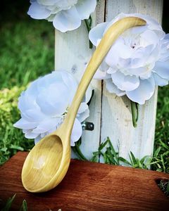 ชุดเครื่องครัวไม้สักธรรมชาติหรือไม้อะคาเซียพร้อมที่วางช้อนและที่วางช้อน - Product Image 5