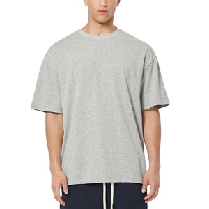 T-shirt pour homme à épaules tombantes en coton 100% lourd de qualité supérieure, surdimensionné, logo personnalisé, fabriqué par un fabricant OEM - Product Image 1