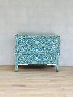 Table basse marocaine en coquillages incrustés, faite à la main, moderne, durable, élégance exotique, cadeau de mariage, mobilier de maison personnalisé