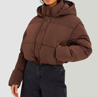 Chaquetas Acolchadas de Invierno para Mujer, Personalizadas al por Mayor, Cálidas, Transpirables, con Forro de Lana, Bordado de Camuflaje, Botones, OEM, con Tela de Nailon