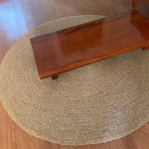 Alfombra decorativa de hierba marina tejida, ideal para hogares, oficinas, interiores de resorts y compras al por mayor para los mercados de decoración globales. - Product Image 2