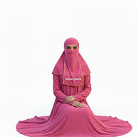 Hijab instantané de haute qualité, base pakistanaise, avec bouton, et foulard personnalisé avec logo, masque hijab niqab respirant en Nida