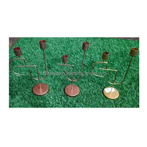 Candlestick for Christmas Decor Antique Design Metal Candle Holder for Home Hotel and Tabletop Decorative Home Decor Metal - Product Image 1