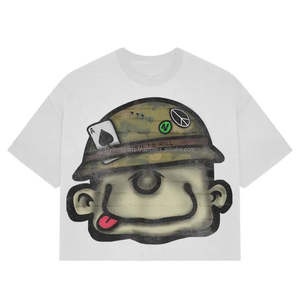 Camiseta personalizada de alta calidad para hombre, camisetas de gran tamaño, ropa de calle, camiseta cuadrada recortada de algodón 100% de peso pesado - Product Image 6