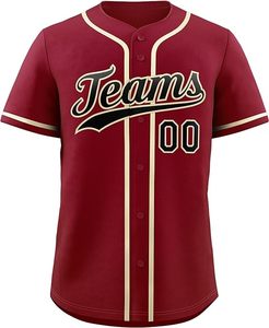 Ropa deportiva personalizada, uniformes de béisbol personalizados, camiseta con logotipo personalizado, camiseta de béisbol dorada negra en blanco - Product Image 3