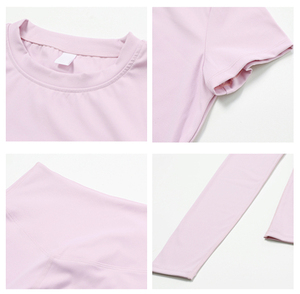 Nuevas llegadas Mujeres Activewear Camiseta de manga corta para correr Top Leggings de cintura alta Fitness Workout Yoga Set para gimnasio Atlético - Product Image 3