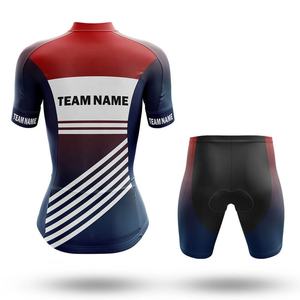 Maillot de cyclisme unisexe à fermeture éclair intégrale au design unique, en tissu Spandex/Polyester antibactérien et avec nom d'équipe personnalisé - Product Image 2