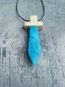 Vente chaude Articles De Mode Bois Résine Pendentif Collier Bohême À La Main En Bois Résine Pendentif Collier - Product Image 2