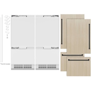 Réfrigérateur encastrable à porte française de 72 pouces, édition Autograph, avec congélateur bas, distributeurs d'eau et machines à glaçons, 39,6 pi³ Ft. Électrique - Product Image 2