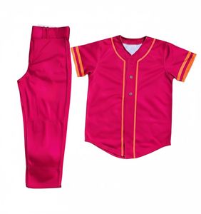 ชุดยูนิฟอร์มเบสบอลแบบเต็มตัว ระดับมืออาชีพ ผลิตตามแบบ OEM พิมพ์ลายแบบระเหิด ระบายอากาศได้ดี ผลิตจากโพลีเอสเตอร์ 100% ระดับมืออาชีพ ผลิตตามแบบ OEM พิมพ์ลายแบบระเหิด - Product Image 1