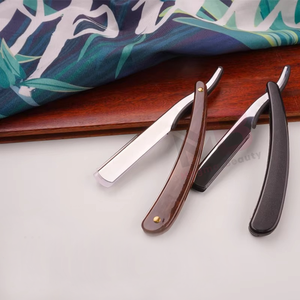 Rasoir pliant à lame droite de style ancien, lame remplaçable, spécial salons de coiffure, rasoirs pour hommes - Product Image 1