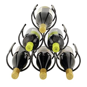 New Style Industrial Tabletop <b>bar</b> Cabinet Wine Bottles Storage Shelves Floor Stand <b>Corner</b> Metal Wine Bottles Rack - Product Image 2