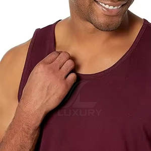 Camiseta sin Mangas Personalizada para Hombre, Color Sólido, Secado Rápido, Transpirable, Ecológica, Algodón/Poliéster, Logotipo Personalizado, Venta al Por Mayor, Nueva Llegada 2025 - Product Image 6