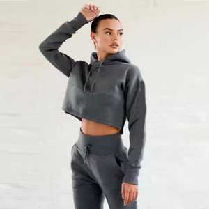 Sweats à capuche pour femmes avec logo personnalisé coupé et cousu à glissière sur le devant pour l'hiver-Prix compétitif Marque privée Prix bon marché - Product Image 4