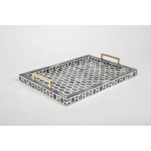 Plateau de service en incrustation d'os fait à la main plateau en bois écologique de haute qualité pour ustensiles de cuisine plateau en bois décoratif de Restaurant de table - Product Image 5