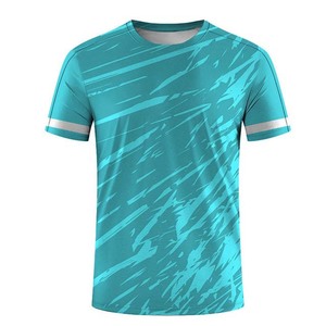 Camiseta Deportiva de Manga Corta de Secado Rápido para Hombre con Estampado, Cuello Redondo, Tejido de Poliéster, Corte Regular - Product Image 1