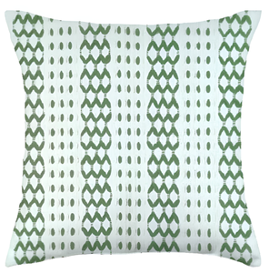 Housse de coussin carrée imperméable de haute qualité pour l'intérieur, nouvelle collection, couleur verte, rayures ondulées, coussins tendance pour la décoration du canapé - Product Image 2