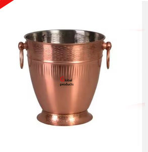 Enfriador de vino de acero inoxidable con acabado dorado brillante para restaurante y bar de hotel - Product Image 4