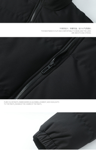 Veste d'hiver chaude pour homme, design personnalisé OEM, taille plus, col montant épais, veste rembourrée, doudoune, livraison DDP - Product Image 5