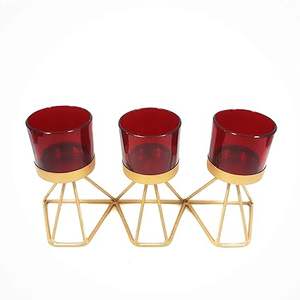 Bougeoir en fer personnalisé tendance décor à la maison bougeoir fini antique - Product Image 6