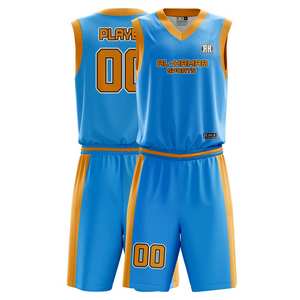 Uniforme de baloncesto personalizado más vendido, camisetas de poliéster transpirable, ropa deportiva impresa, camisetas de baloncesto para jóvenes y adultos, conjunto corto - Product Image 6