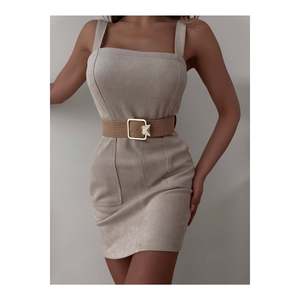 Ceinture élastique tissée pour femme avec boucle dorée, ceinture pour veste, ceinture pour chemise, ceinture pour robe - Wicker - Product Image 2