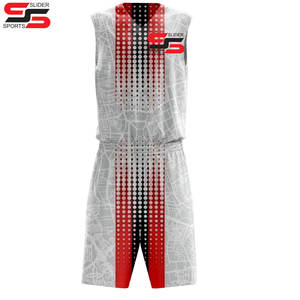 High Quality Basketball Jersey Breathable Mesh Basketball Uniform Custom Printing Sublimation Basketball Shirts and Shorts <b>Kit</b> - Product Image 1