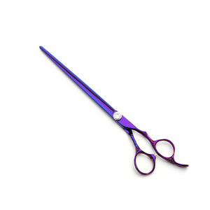 Pet Grooming <b>Scissor</b> Straight Blade Hair Cutting <b>Scissors</b> Adjustable Screw <b>Dog</b> Hair Cutting Shears With Finger Rest - Product Image 1