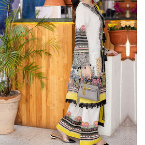 Traditional Embroidered Ladies Suit Customizable OEM Service Stylish Embroidered Women Suit - Product Image 3