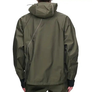 Chaqueta de exterior impermeable para hombre, cortavientos de secado rápido, chaquetas con capucha, color liso, de gran tamaño, estilo callejero, ropa de invierno - Product Image 3