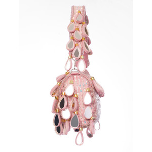 Bolso de Mano Elegante Clásico de Media Luna con Cristales y Perlas, de Acrílico, para Mujer, para Fiestas y Eventos - Product Image 4