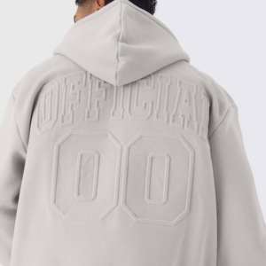 Sweat à capuche zippé personnalisé sweat-shirt doublé polaire pour hommes OEM hiver décontracté Streetwear mode vêtements pour hommes sweats à capuche lourds - Product Image 2