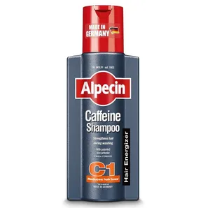 Alpecin C1 sampo kafein, 8.45 oz, mendorong pertumbuhan rambut alami, membuat rambut terasa lebih tebal dan lebih kuat