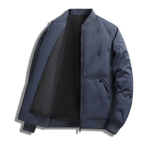 Veste d'hiver pour homme en toile matelassée, col rond, imperméable, de haute qualité - Product Image 4