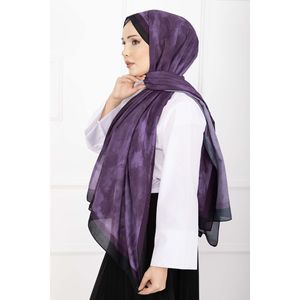 Elegance Purple Satin <b>Silk</b> <b>Scarf</b> Vintage Styled <b>Square</b> Digital Printed Designer Letter Tropical Stylish Satin <b>Scarf</b> Series - Product Image 2